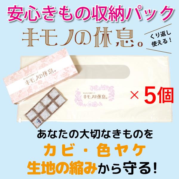 ５個セット 着物 保存袋 収納袋 和服 長期保管 収納ケース代わり きもの パック 文庫 たとう紙ご...