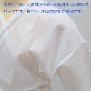 itomi 真夏の着物スリップ 綿麻楊柳 夏用...の詳細画像2
