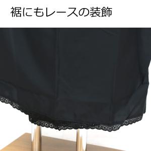 日本製 着物スリップ 黒 和装下着 レディース...の詳細画像5