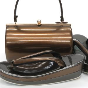 草履バッグセット 無地 成人式 振袖用 フリーサイズ