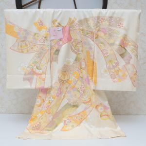 お宮参り 着物 女の子 産着 赤ちゃん 赤 レッド 金彩 花 牡丹 手毬