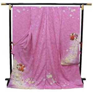 振袖 正絹 新品 仮絵羽 仕立て付き フルセット 長襦袢 袋帯 帯締め