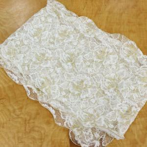 帯揚げ レース 振袖用 ゴールド 花柄 振袖 ...の詳細画像5