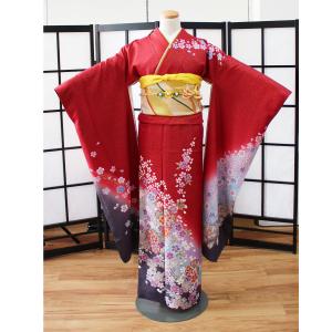 正絹お振袖10点フルセット　オレンジ×グリーン　新品未仕立て品　お仕立て付き fuset035m-7451_1.jpg