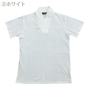 半襦袢 メンズ 着物用 作務衣用 浴衣用 インナー Tシャツ 夏冬兼用 男性用 肌着 肌襦袢 襟付き...