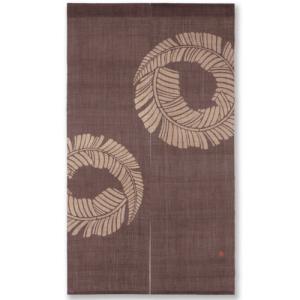 麻のれん 蝋纈染のれん 「芭蕉」 本麻のれん ...の詳細画像1
