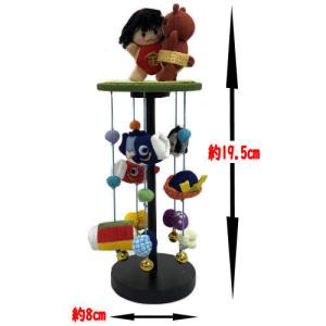 つるし飾り 卓上 ちりめん細工 金太郎 熊 端...の詳細画像1