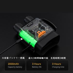 双眼鏡 ナイトビジョン 2.8inch大画面 ...の詳細画像5