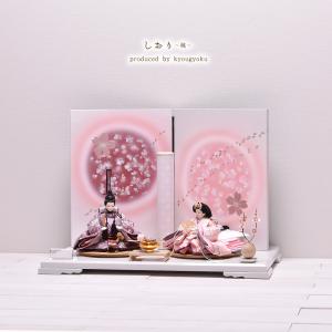 お雛様掛軸 (掛け軸) 野川秀華 立雛 （尺五立）約横54.5×縦190cm d4304