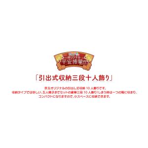 雛人形 ひな人形 収納飾り 10人飾り「時代絵...の詳細画像2
