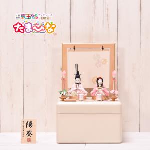 アウトレット品 雛人形 五人揃い ケース飾り 江戸木目込み雛 紅白梅 五