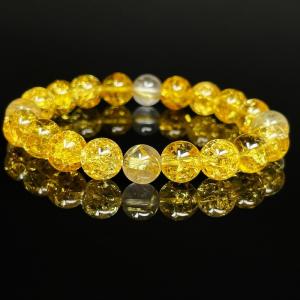 金運 シトリン ブレスレット 8mm パワーストーン メンズ レディース