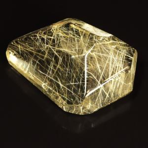 天然石 シトリン ハート原石 55g GHG9 台座付【優しい黄金色のハート