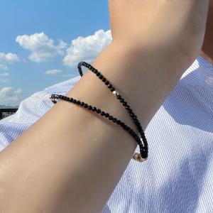 相性抜群の組み合わせ 太陽放射ルチル タイガーアイ 天然石 ネックレス