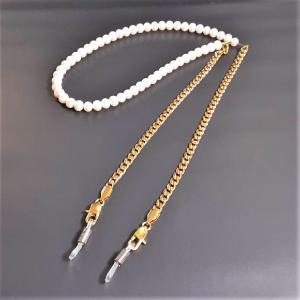 FENDI（フェンディ） 眼鏡チェーン グラスコード メタル ゴールド : JP