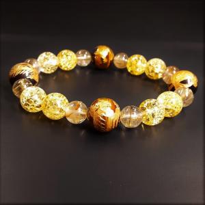 圧倒的透明感 天然石✨⑥水晶×四神獣　12mm パワーストーンブレス　約16cm ymb601k.jpg