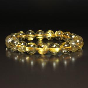 ブレスレット ルチル×オニキスブレス コラボ ルチルクォーツ ブラック