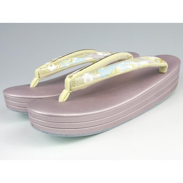 【 京都西陣 帯地 】 ３枚通し 草履　ＬＬサイズ　(訳) 新品 サンプル品