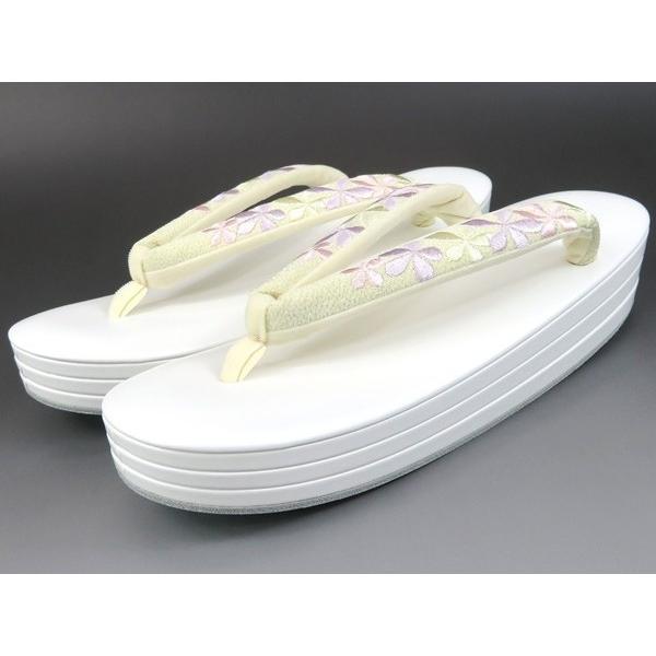 【  刺 繍  】 ３枚通し 草履　ＬＬサイズ　限定特価
