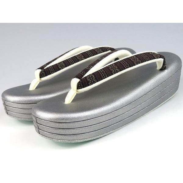 【 シルク印伝 】 低反発　小判型 草履　Ｌサイズ　(訳) 新品 サンプル品