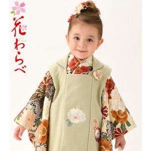 七五三着物 3歳 ブランド 【花わらべ】 モダン系被布コートセット