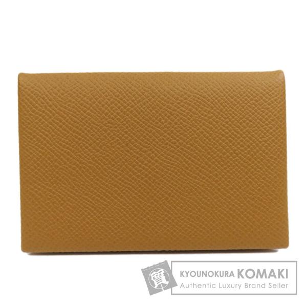 HERMES エルメス カルヴィ シルバー金具 カードケース エプソン レディース 中古