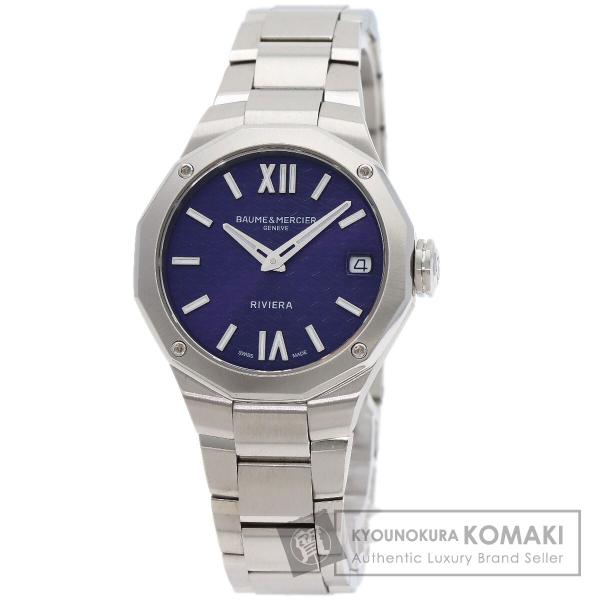 Baume &amp; Mercier ボーム＆メルシェ MOA10728 リビエラ 腕時計  ステンレスス...