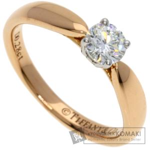 TIFFANY&Co. ティファニー ハーモニー ソリティア ダイヤモンド F-VVS2-EX リング・指輪 K18ピンクゴールド レディース 中古
