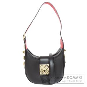 Christian Louboutin クリスチャンルブタン スタッズ ワンショルダー ハンドバッグ レザー レディース 中古
