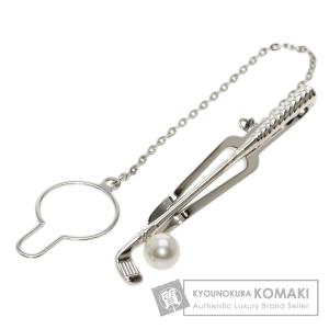 MIKIMOTO ミキモト ベビーパール 真珠 ゴルフクラブ タイピン 金属製 メンズ 中古｜kyounokura