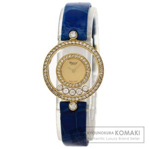 Chopard ショパール 20/3957 ハッピーダイヤモンド 腕時計  K18イエローゴールド ...