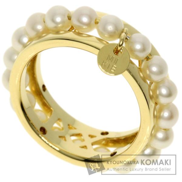 MIKIMOTO ペルリータ ベビーパール 真珠 ダイヤモンド 3個セット 3カラー リング・指輪 ...