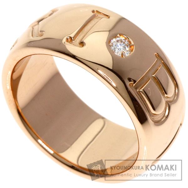 BVLGARI ブルガリ モノロゴリング 1P ダイヤモンド #49 リング・指輪 K18ピンクゴー...