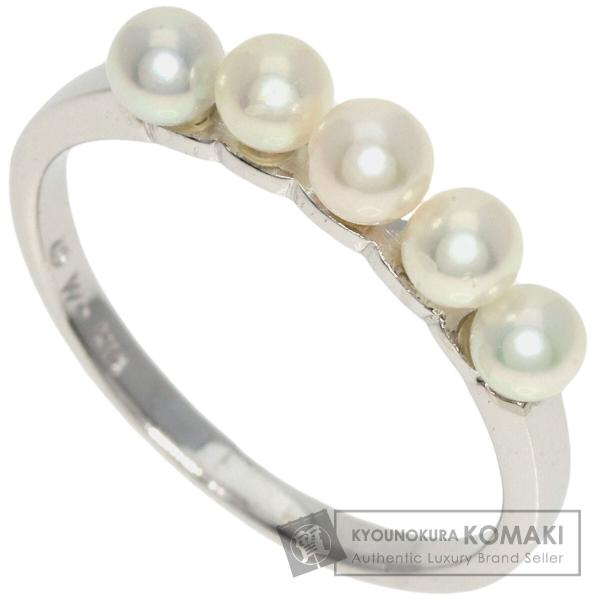 MIKIMOTO ベビーパール 真珠 リング・指輪 K14ホワイトゴールド レディース 中古 ミキモ...