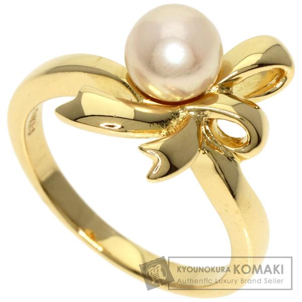 MIKIMOTO パール リング・指輪 K18イエローゴールド レディース 中古 ミキモト 真珠