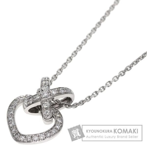 Chaumet ショーメ リアン ハート ダイヤモンド ネックレス K18ホワイトゴールド レディー...