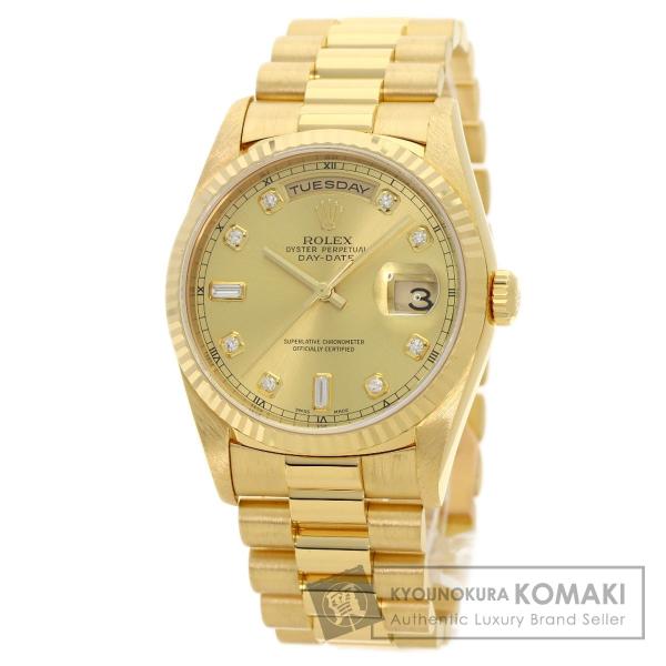 ROLEX ロレックス 18238A デイデイト 10P ダイヤモンド ニューポイント 腕時計  K...