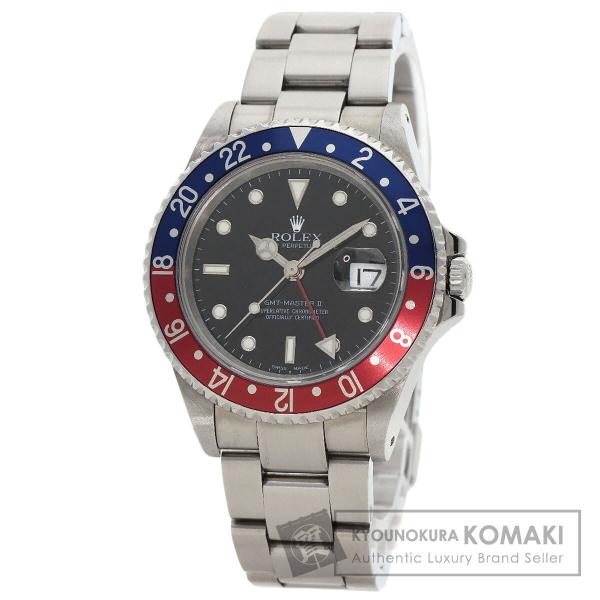 ROLEX ロレックス 16710 GMTマスター2 青赤ベゼル  腕時計  ステンレススチール S...