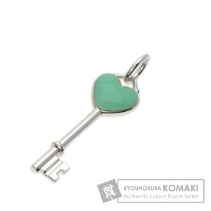 TIFFANY&Co. ティファニー ハートキー エナメル チャーム ペンダントトップ シルバー レディース 中古｜kyounokura