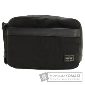 PORTER ポーター ロゴ セカンドバッグ ナイロンキャンバス メンズ 中古｜kyounokura