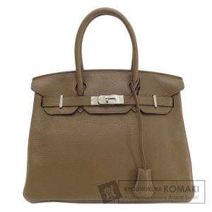 HERMES エルメス バーキン30 トープ シルバー金具 ハンドバッグ トリヨン レディース 中古｜kyounokura