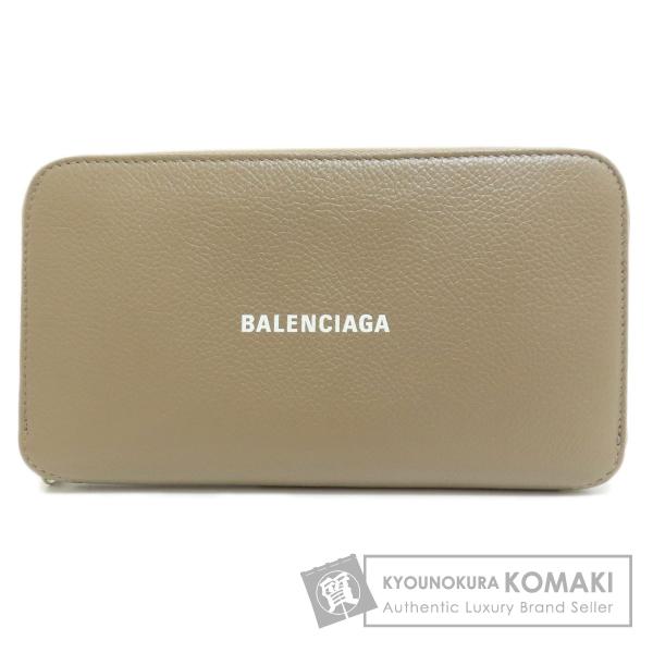 BALENCIAGA バレンシアガ ロゴモチーフ 長財布（小銭入れあり） カーフ レディース 中古