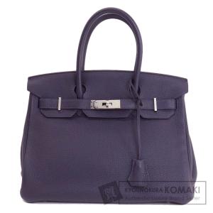 HERMES エルメス バーキン30 紺 シルバー金具 トートバッグ トゴ レディース 中古｜kyounokura