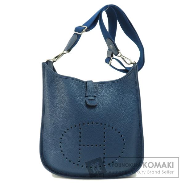 HERMES エルメス エブリン3 PM ネイビー シルバー金具 ショルダーバッグ トリヨン レディ...