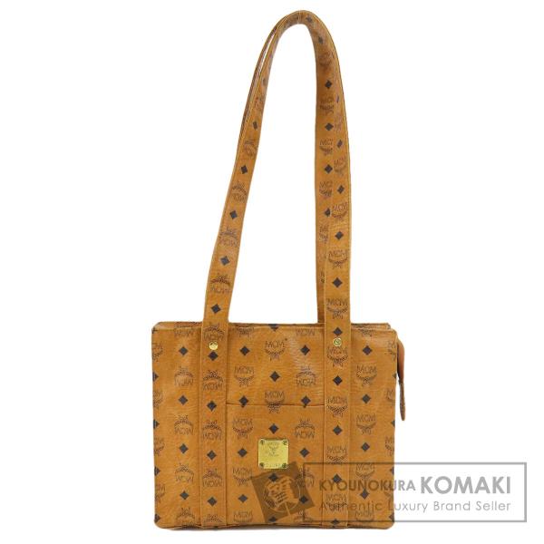 MCM エムシーエム ロゴ ショルダーバッグ レザー レディース 中古