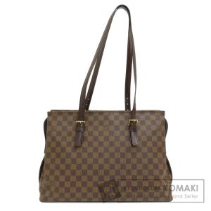 LOUIS VUITTON ルイヴィトン N51119 チェルシー ダミエ エベヌ トートバッグ ダミエキャンバス レディース 中古｜kyounokura