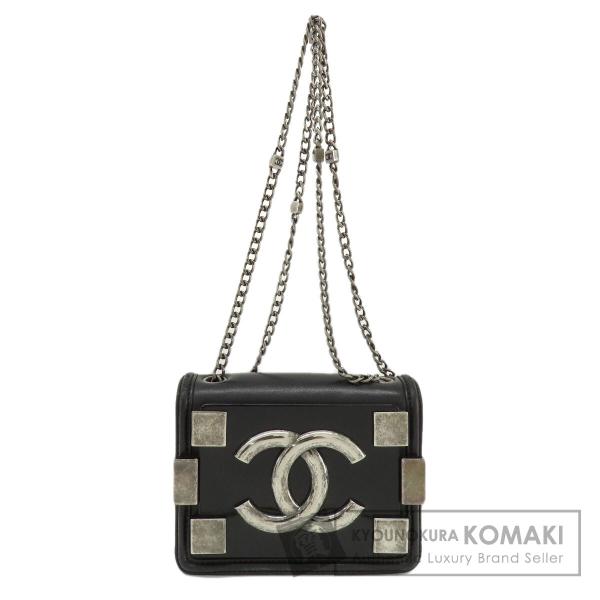 CHANEL シャネル レゴボーイ シルバー金具 ショルダーバッグ カーフ レディース 中古