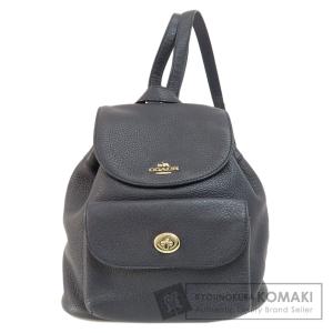 COACH コーチ F37621 ロゴ金具 リュック・デイパック レザー レディース 中古｜kyounokura