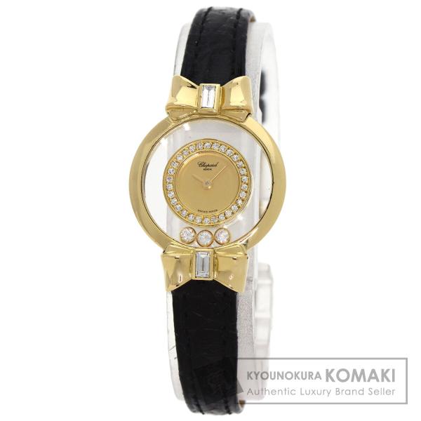Chopard 20/5334 ハッピーダイヤモンド リボン メーカーコンプリート 腕時計 K18イ...