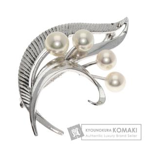 MIKIMOTO（ミキモト） フラワー 5P パール ブローチ シルバー 6.8g